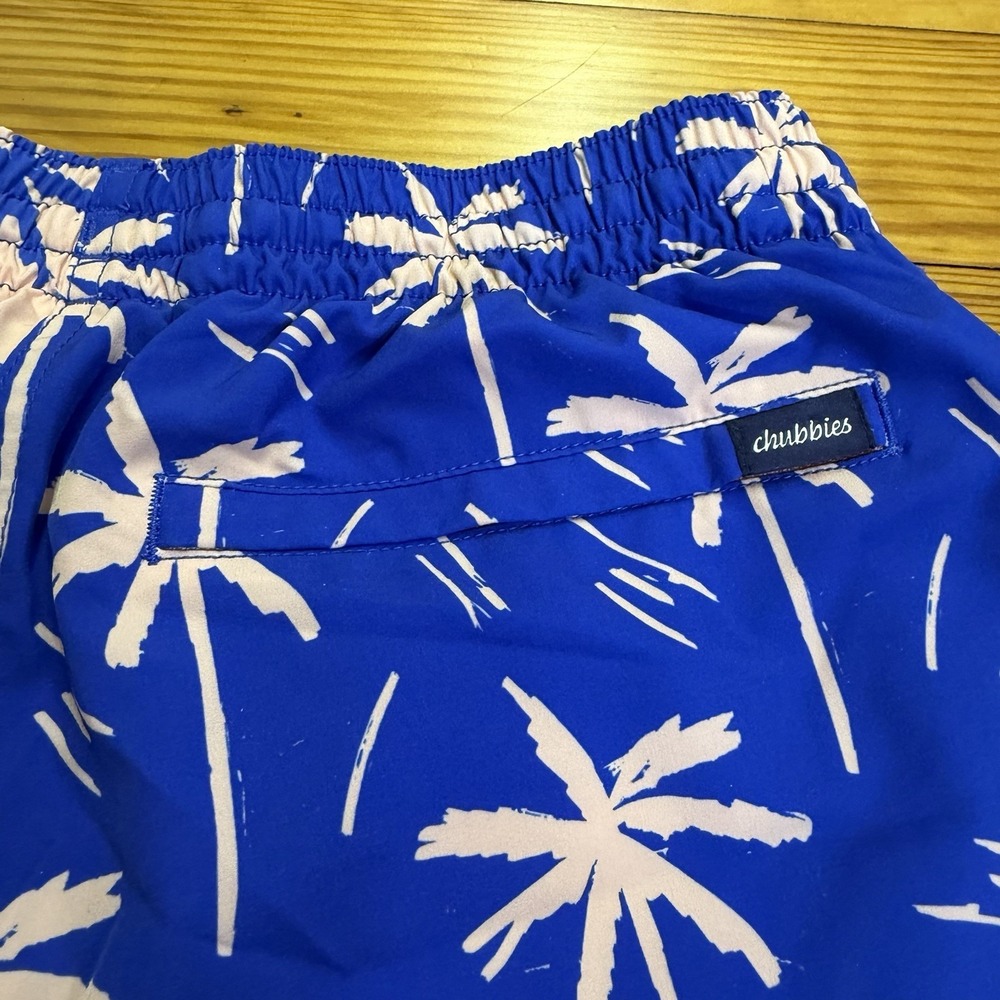 Chubbies The Weekend Kings Swim Trunks Mens Medium Palm Tree 5.5 Inch - Picture 11 of 12